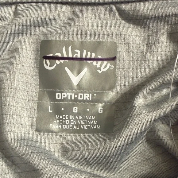 Callaway Light Gray Performance Polo - Picture 4 of 4